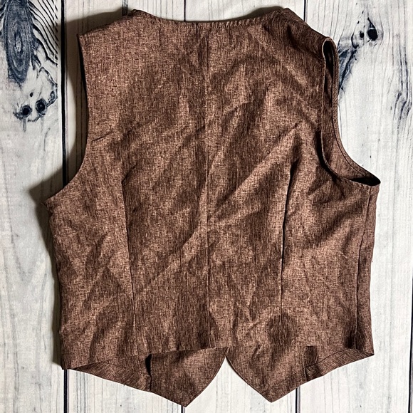 NWT Emery Rose Two Piece/ Brown Vest and Pants Set Size L - Picture 3 of 16